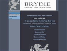 Tablet Screenshot of brydieconstruction.com